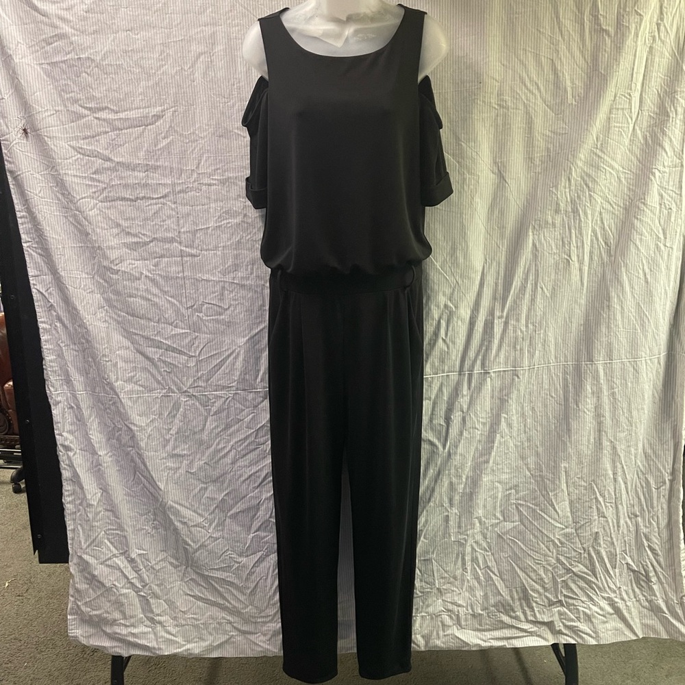 Bailey 44 Black Cold Shoulder S/S Jumpsuit
